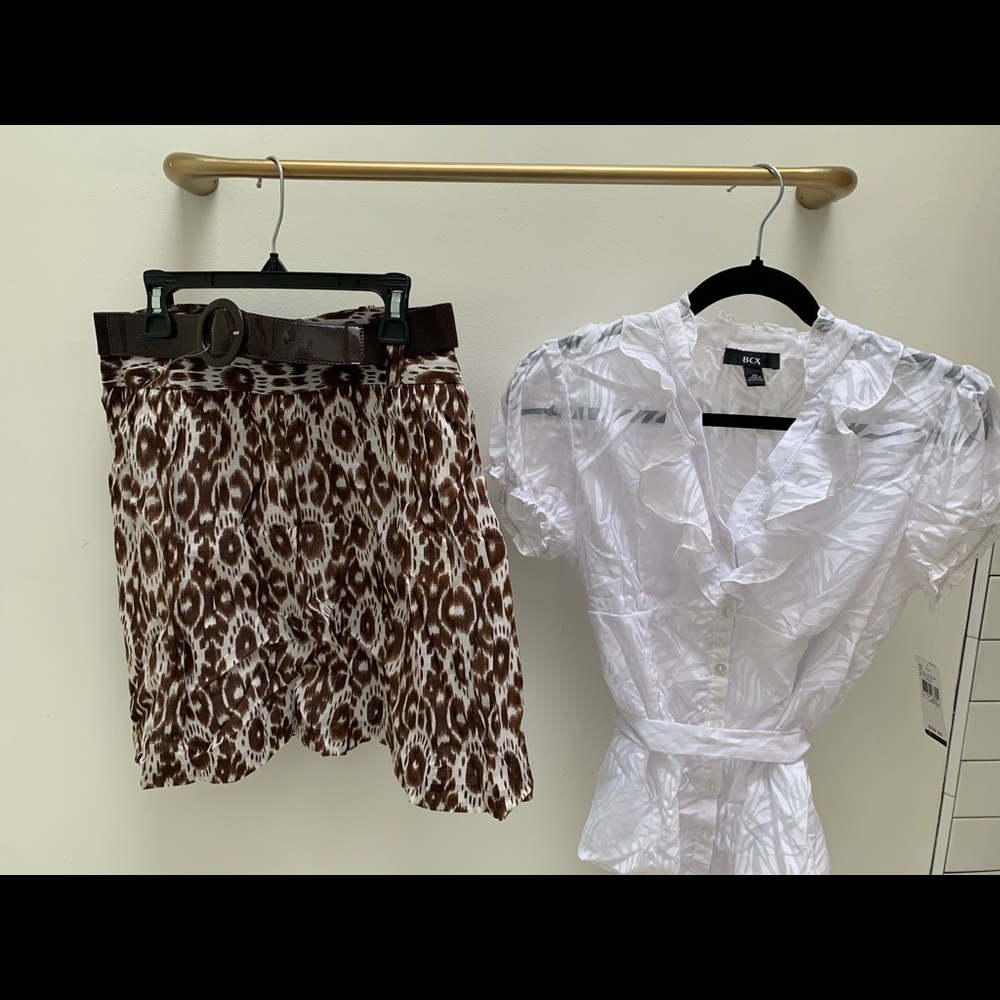 Women’s top and skirt set